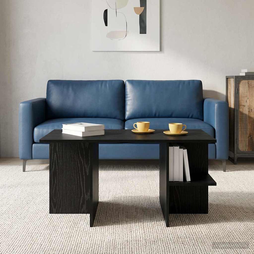 Sofabord Sort eg 87 x 50 x 45 cm Konstrueret træ