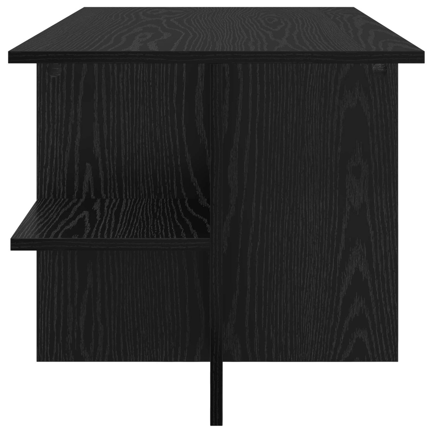 Sofabord Sort eg 87 x 50 x 45 cm Konstrueret træ