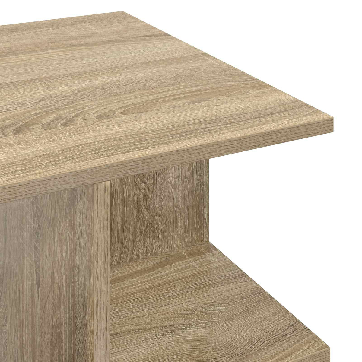 Sofabord Sonoma-eg 87 x 50 x 45 cm Konstrueret træ