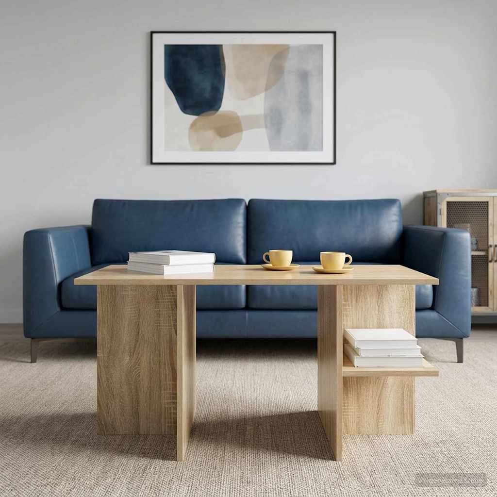Sofabord Sonoma-eg 87 x 50 x 45 cm Konstrueret træ