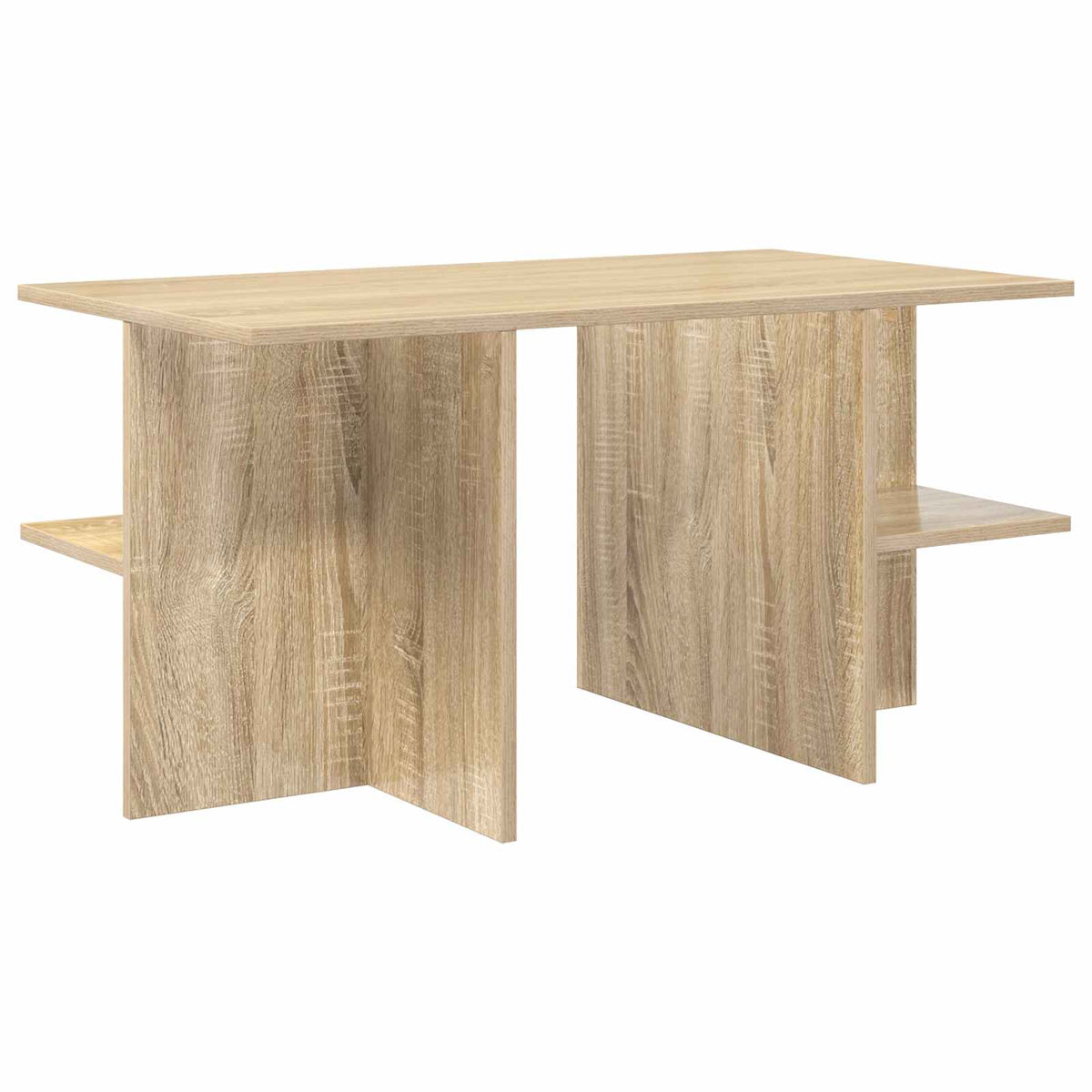 Sofabord Sonoma-eg 87 x 50 x 45 cm Konstrueret træ