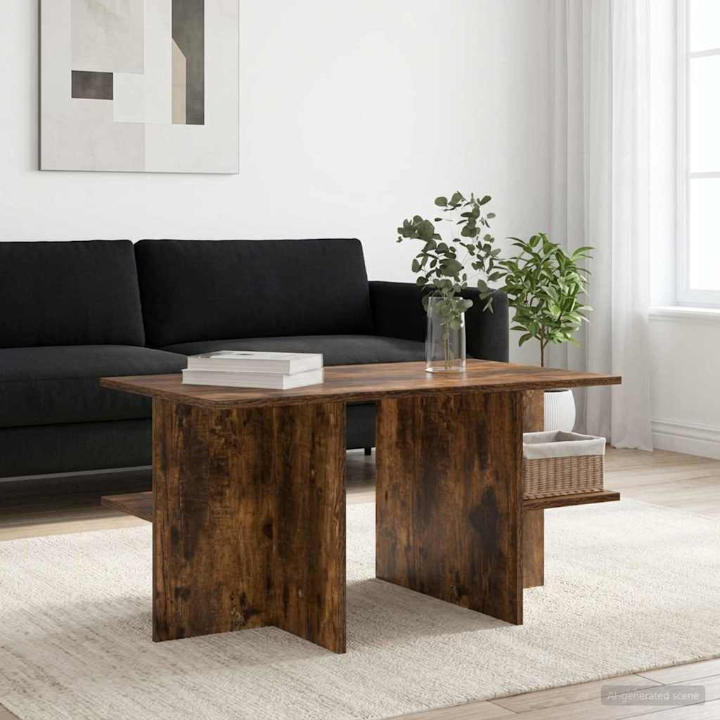 Sofabord Røget Eg 87 x 50 x 45 cm Konstrueret træ