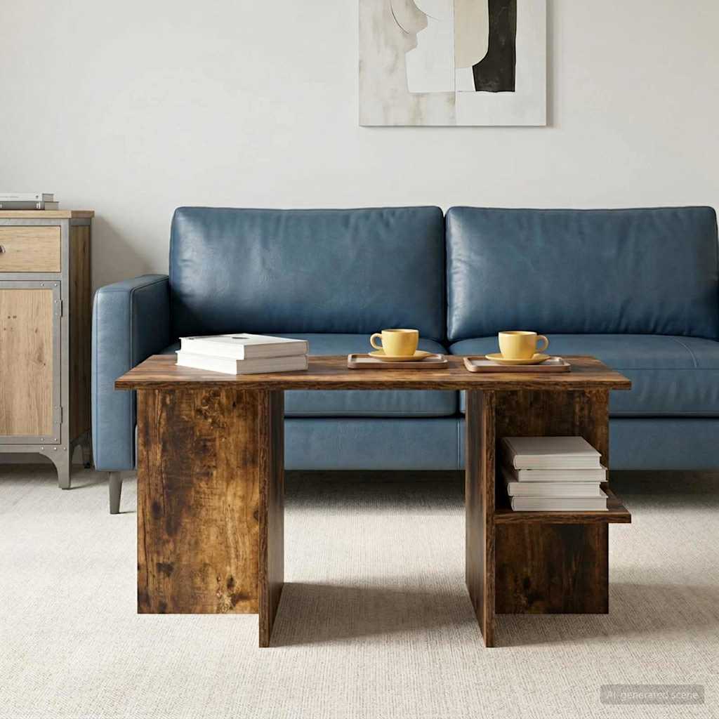 Sofabord Røget Eg 87 x 50 x 45 cm Konstrueret træ