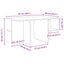 Sofabord Røget Eg 87 x 50 x 45 cm Konstrueret træ