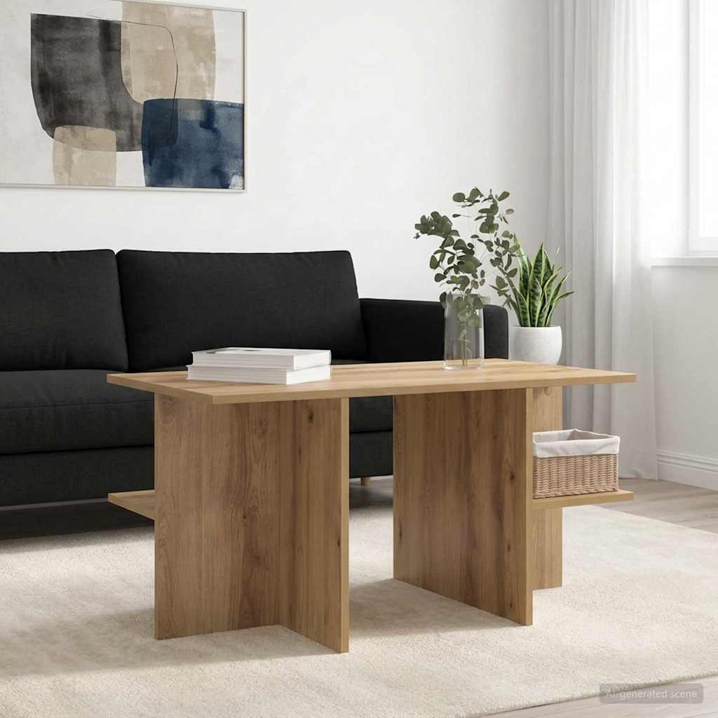 Sofabord Artisan-eg 87 x 50 x 45 cm Konstrueret træ