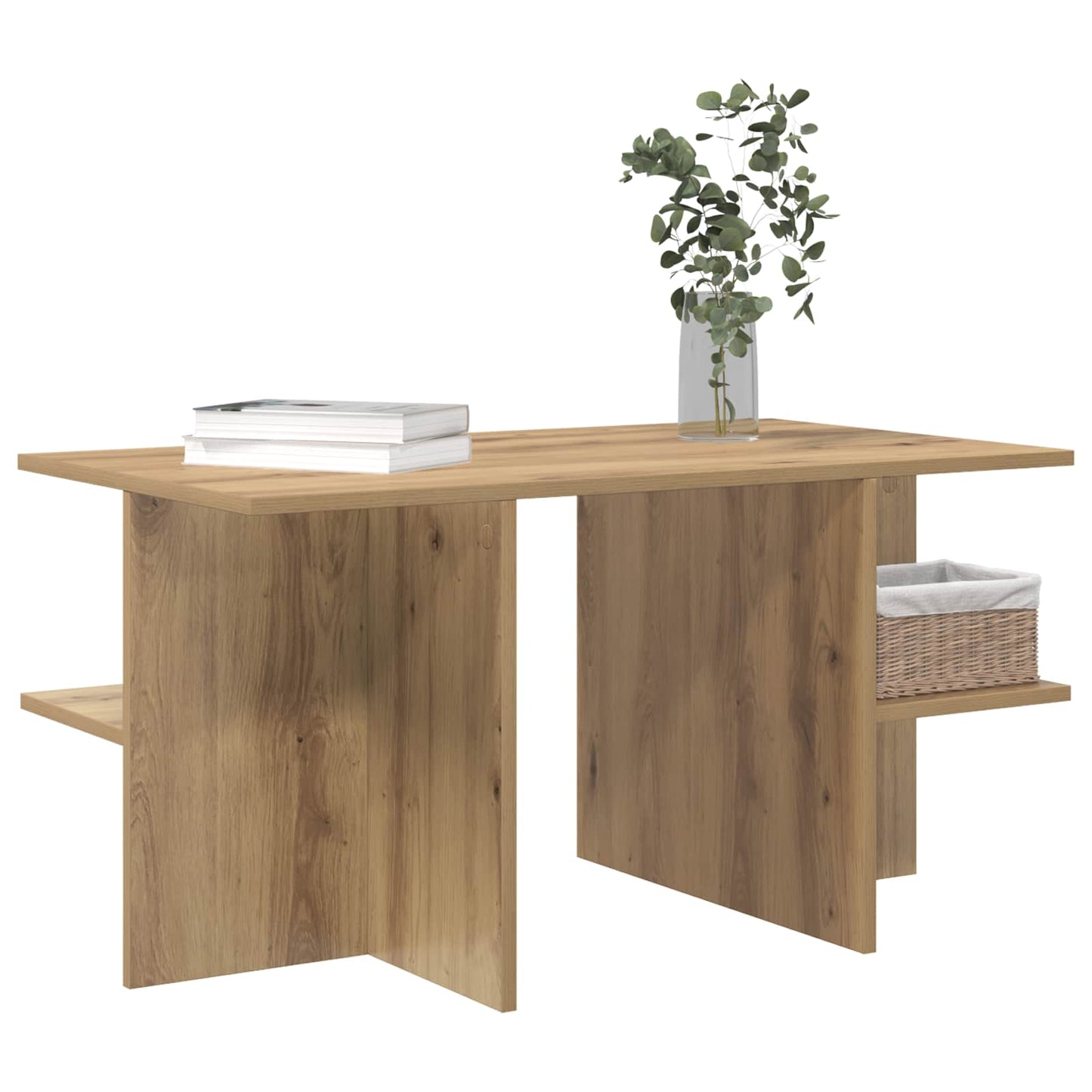 Sofabord Artisan-eg 87 x 50 x 45 cm Konstrueret træ