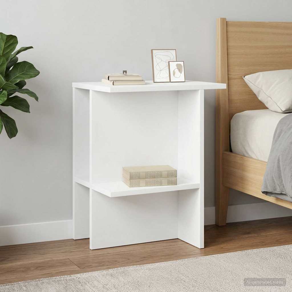 Sofabord Hvid 40 x 30 x 49 cm Konstrueret træ