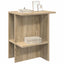 Sofabord Sonoma-eg 40 x 30 x 49 cm Konstrueret træ