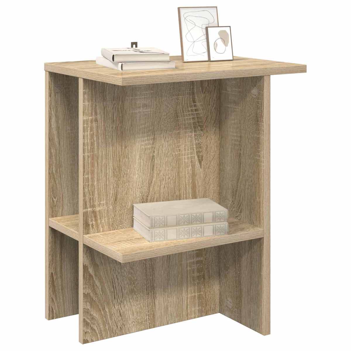 Sofabord Sonoma-eg 40 x 30 x 49 cm Konstrueret træ