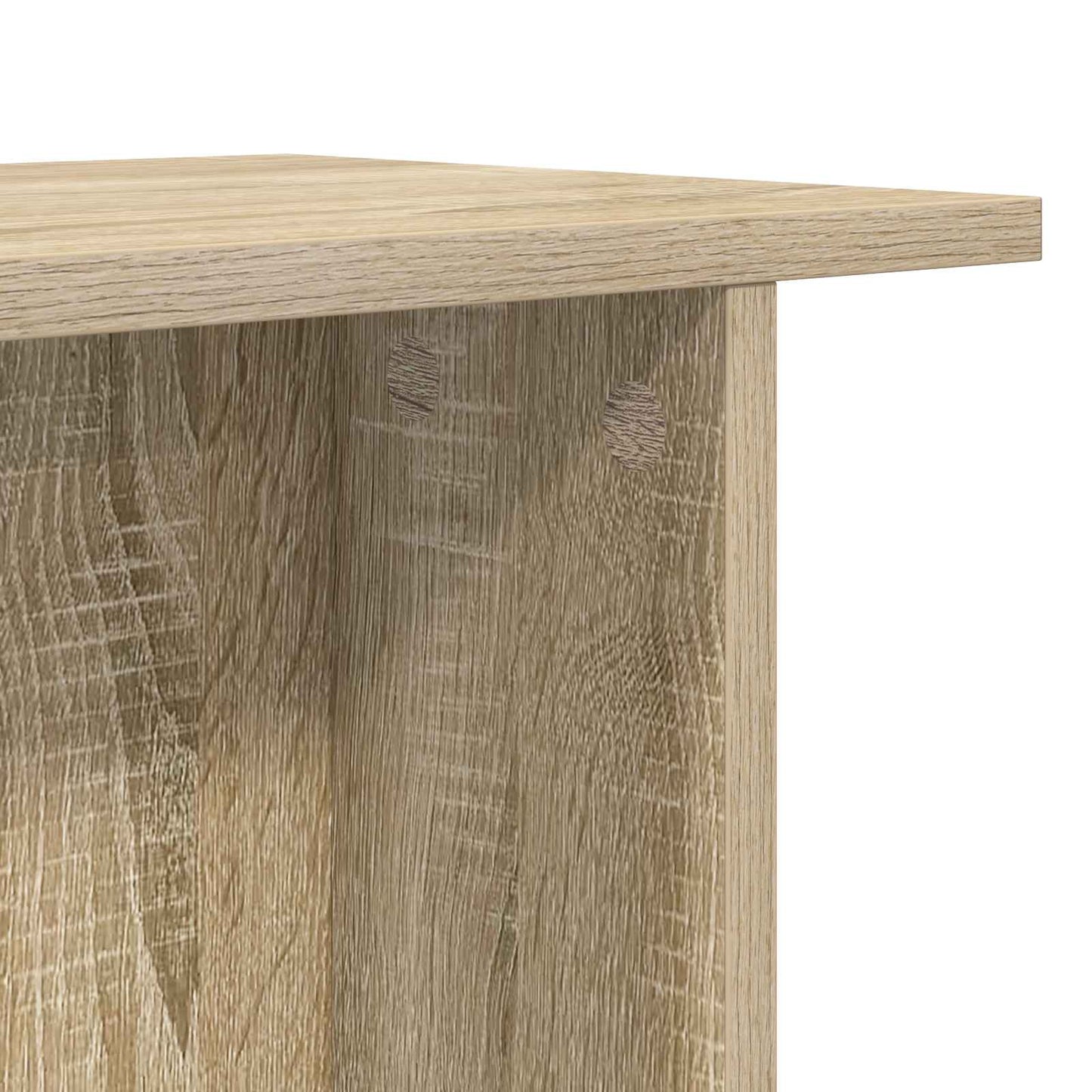 Sofabord 2 stk. Sonoma-eg 40 x 30 x 49 cm Konstrueret træ