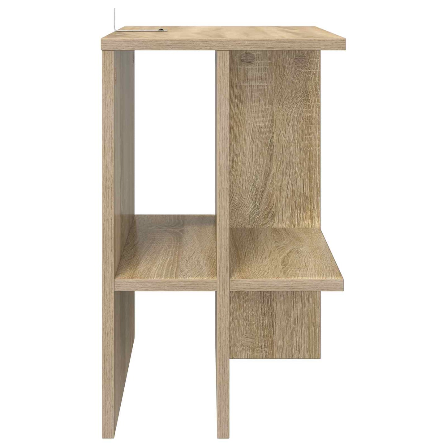 Sofabord 2 stk. Sonoma-eg 40 x 30 x 49 cm Konstrueret træ