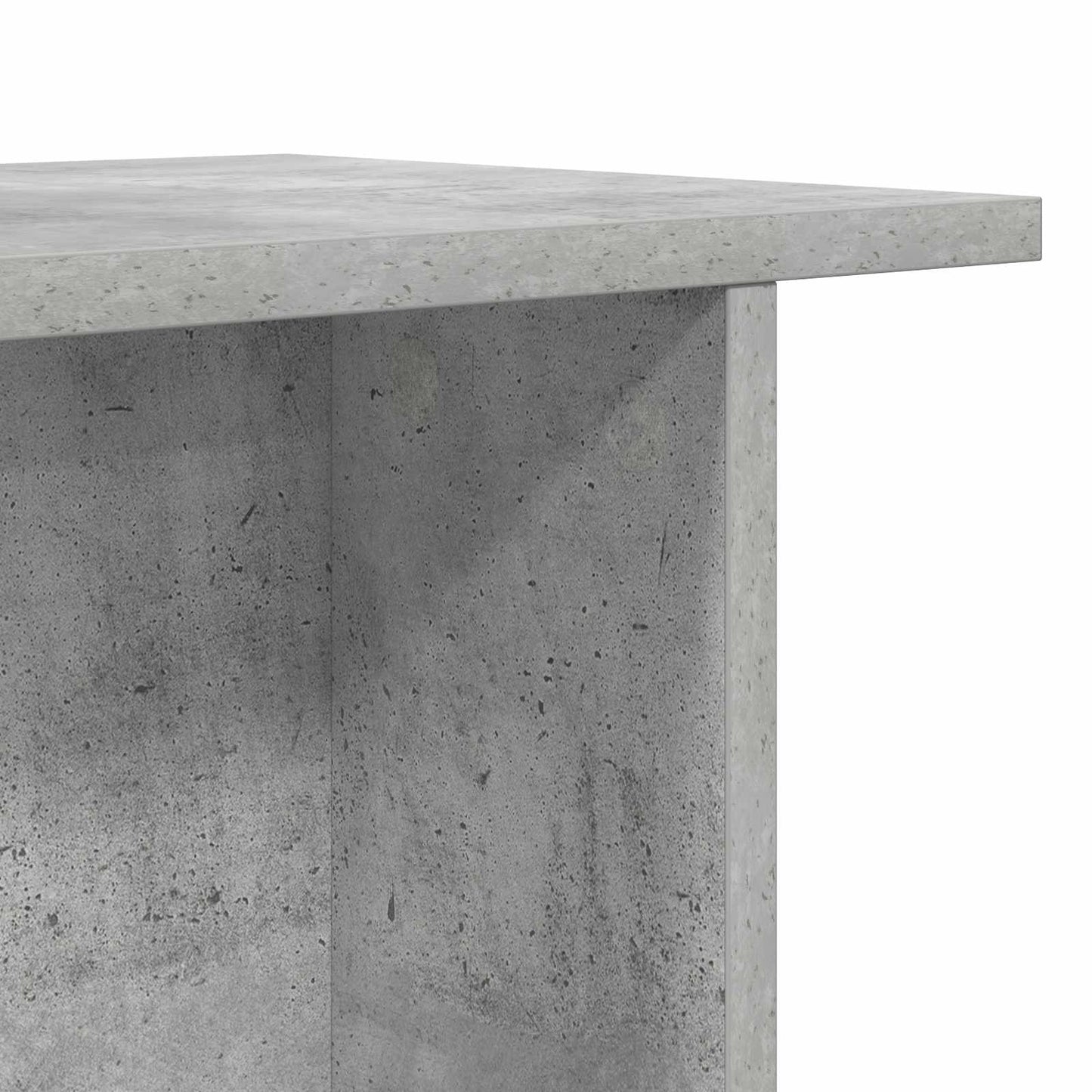 Sofabord 2 stk. Betongrå 40 x 30 x 49 cm Konstrueret træ