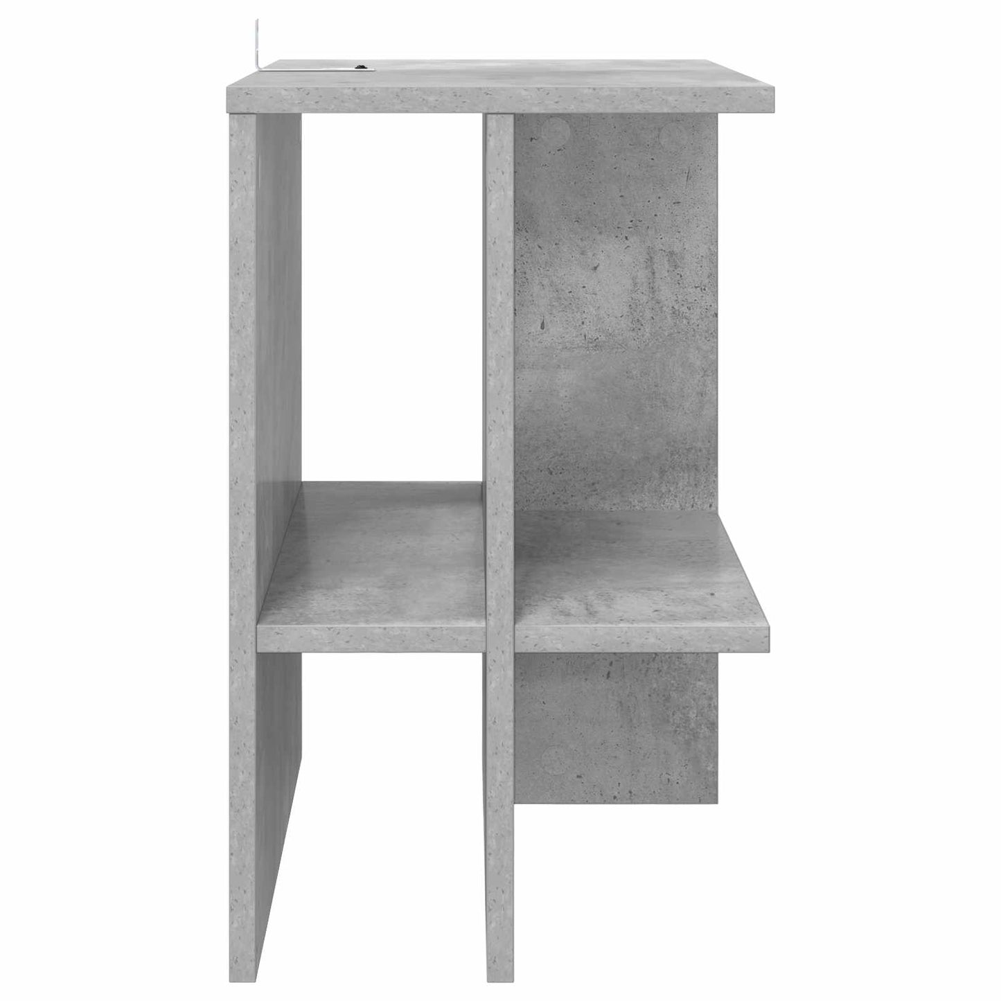 Sofabord 2 stk. Betongrå 40 x 30 x 49 cm Konstrueret træ