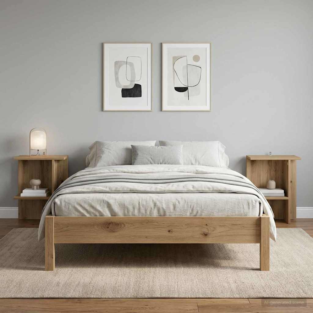 Sofabord 2 stk. Artisan-eg 40 x 30 x 49 cm Konstrueret træ