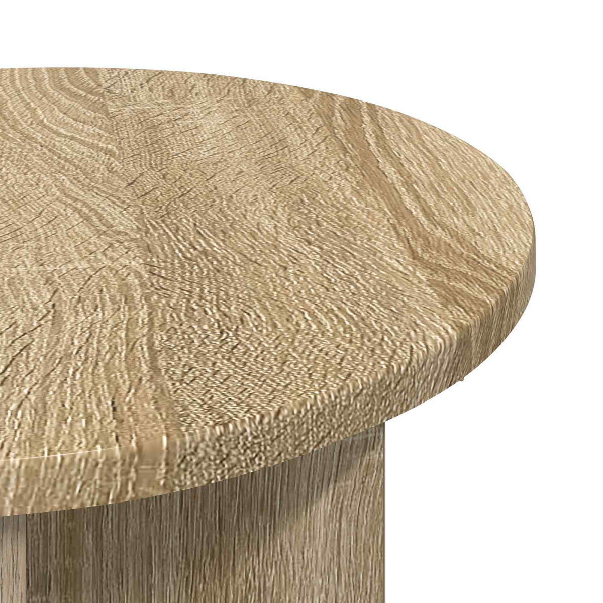 Sidebord Sonoma-eg Ø 39 x 38 cm Konstrueret træ