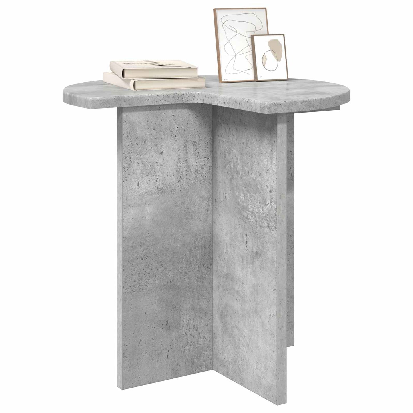 Sidebord Betongrå Ø 39 x 38 cm Konstrueret træ
