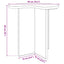 Sidebord Betongrå Ø 39 x 38 cm Konstrueret træ