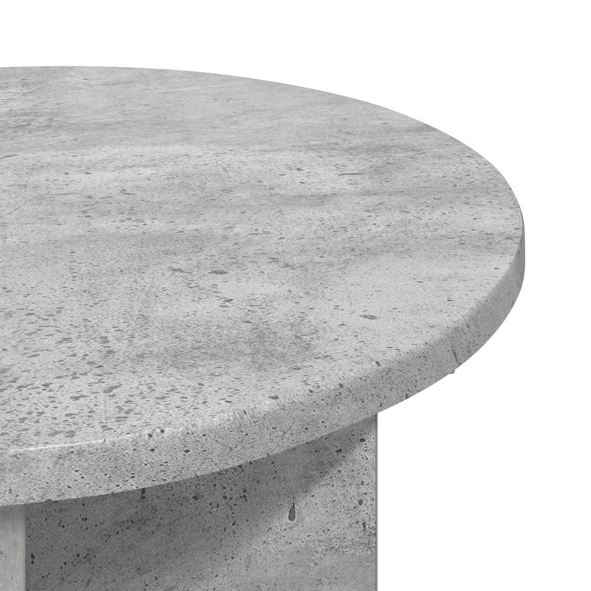 Sidebord 2 stk. Betongrå Ø 39 x 38 cm Konstrueret træ