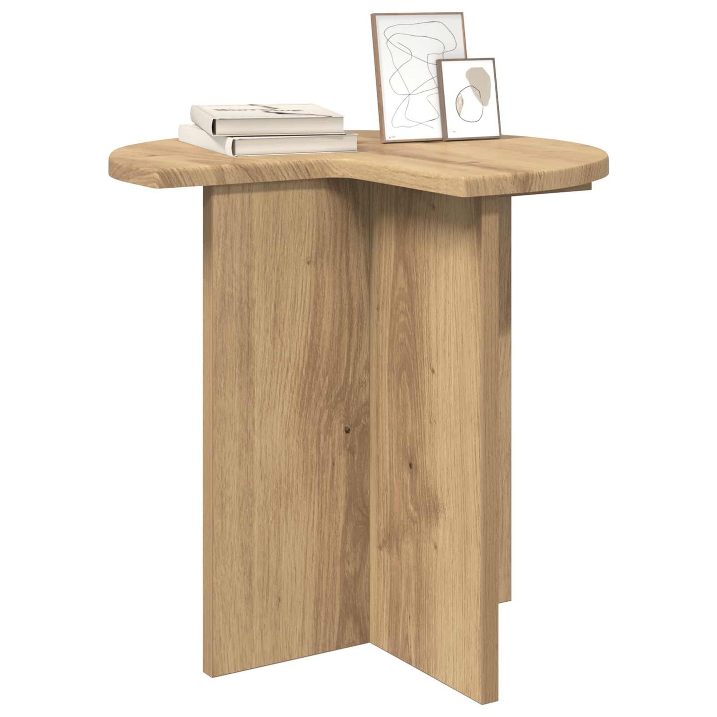 Sidebord Artisan-eg Ø 39 x 38 cm Konstrueret træ