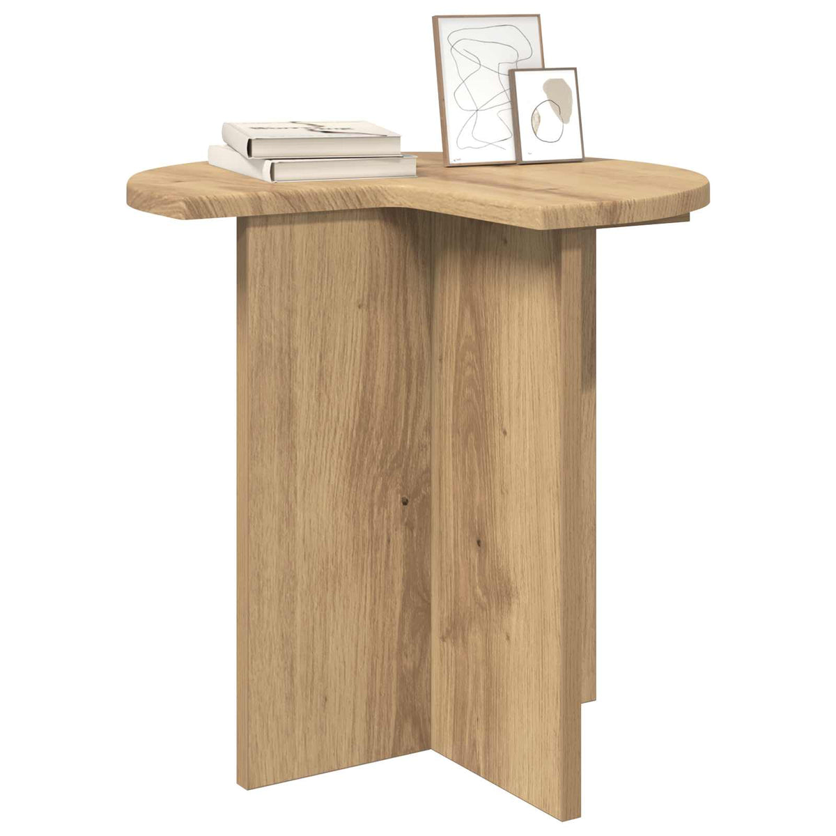 Sidebord 2 stk. Artisan-eg Ø 39 x 38 cm Konstrueret træ