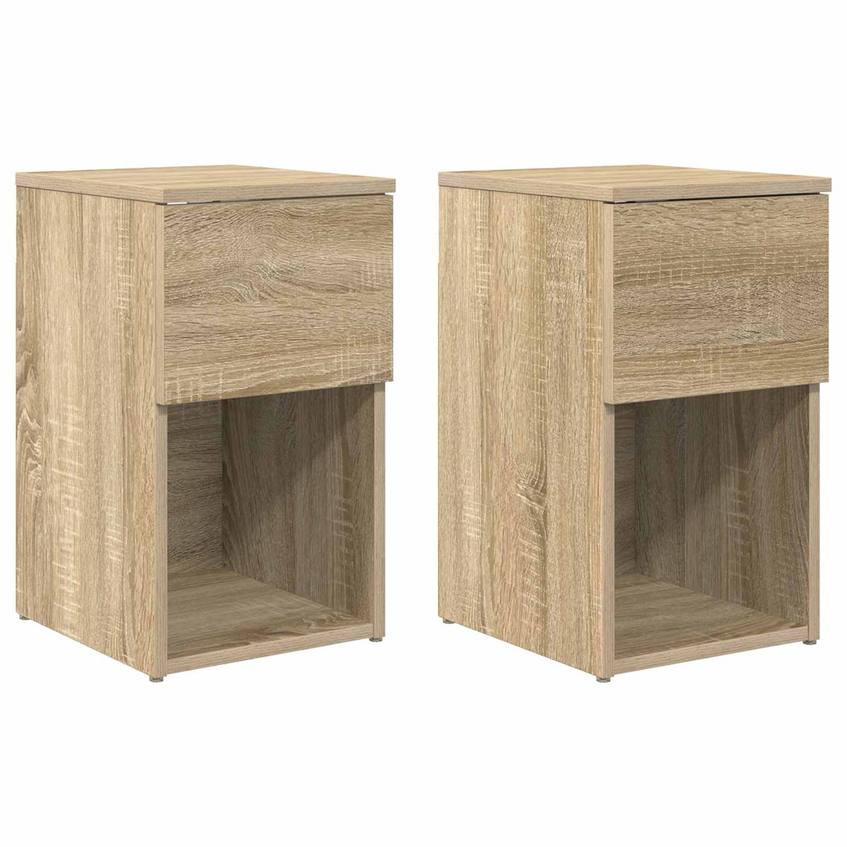 Sengeskab 2 stk. Sonoma-eg 29 x 31,5 x 49 cm Konstrueret træ