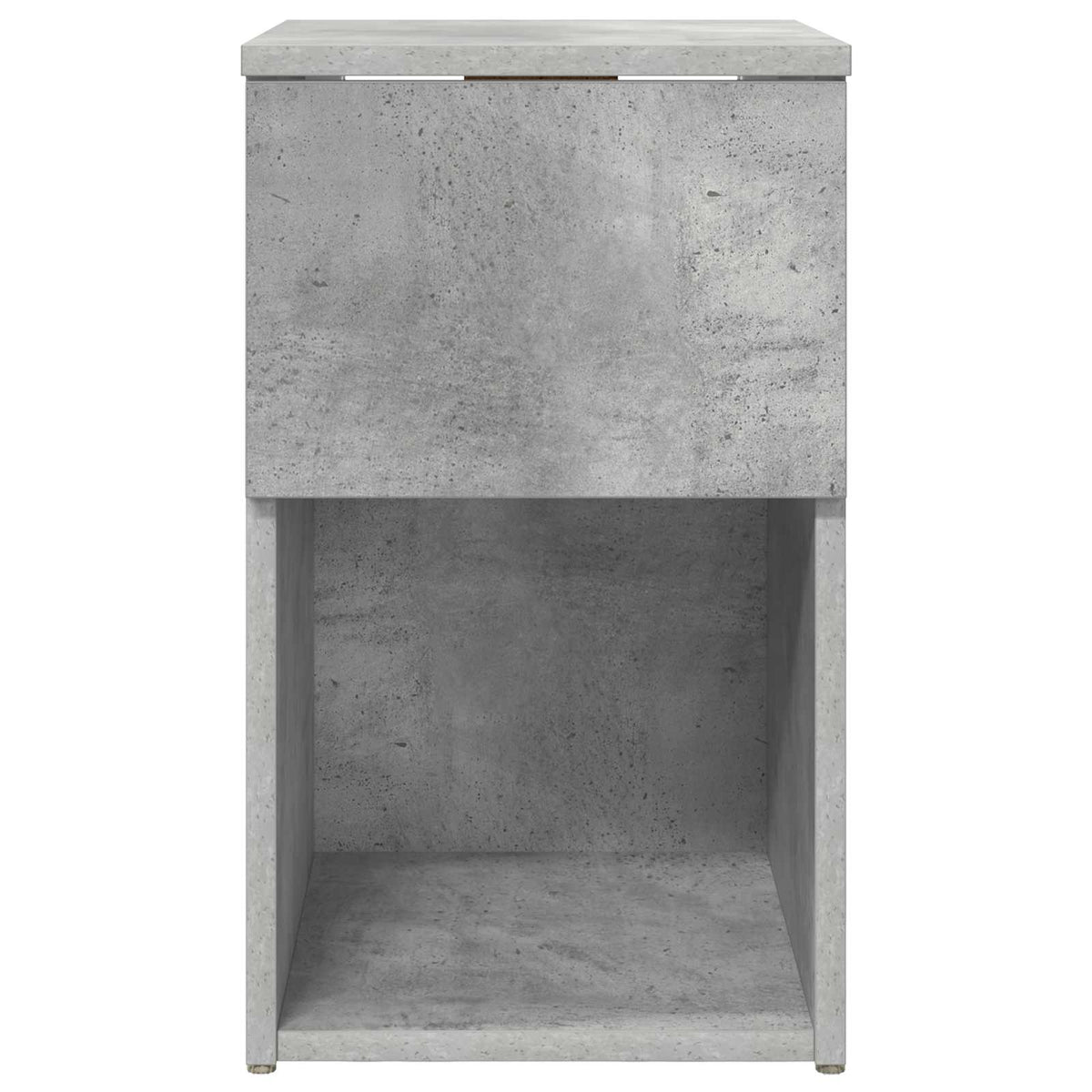 Sengeskab 2 stk. Betongrå 29 x 31,5 x 49 cm Konstrueret træ