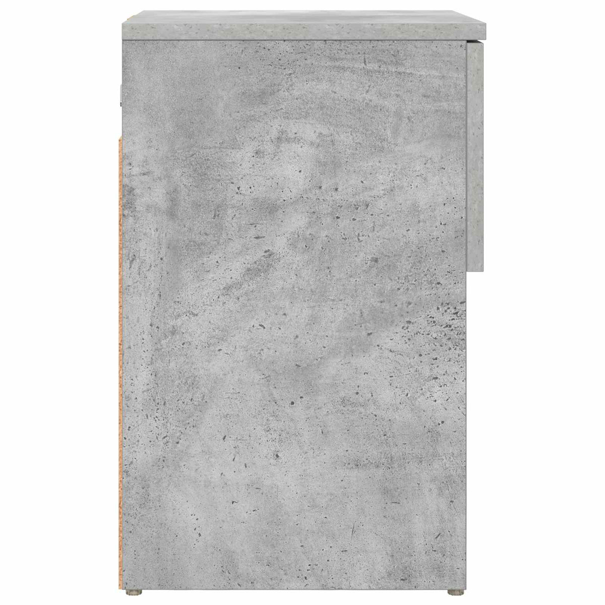 Sengeskab 2 stk. Betongrå 29 x 31,5 x 49 cm Konstrueret træ