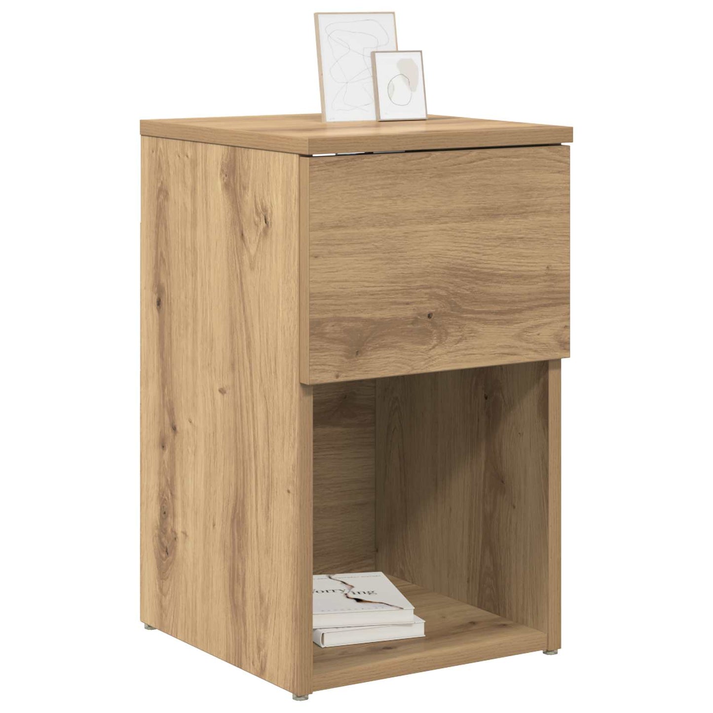 Sengeskab 2 stk. Artisan-eg 29 x 31,5 x 49 cm Konstrueret træ