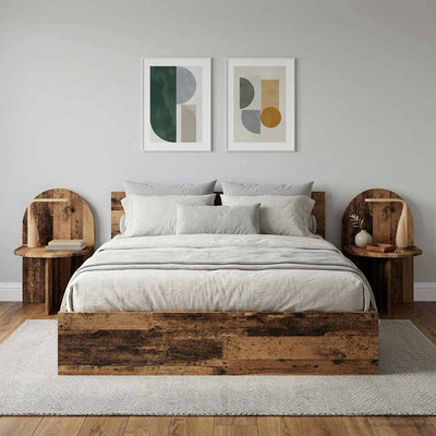 Sengebord 2 stk. Gammelt træ 48 x 49 x 65 cm Konstrueret træ