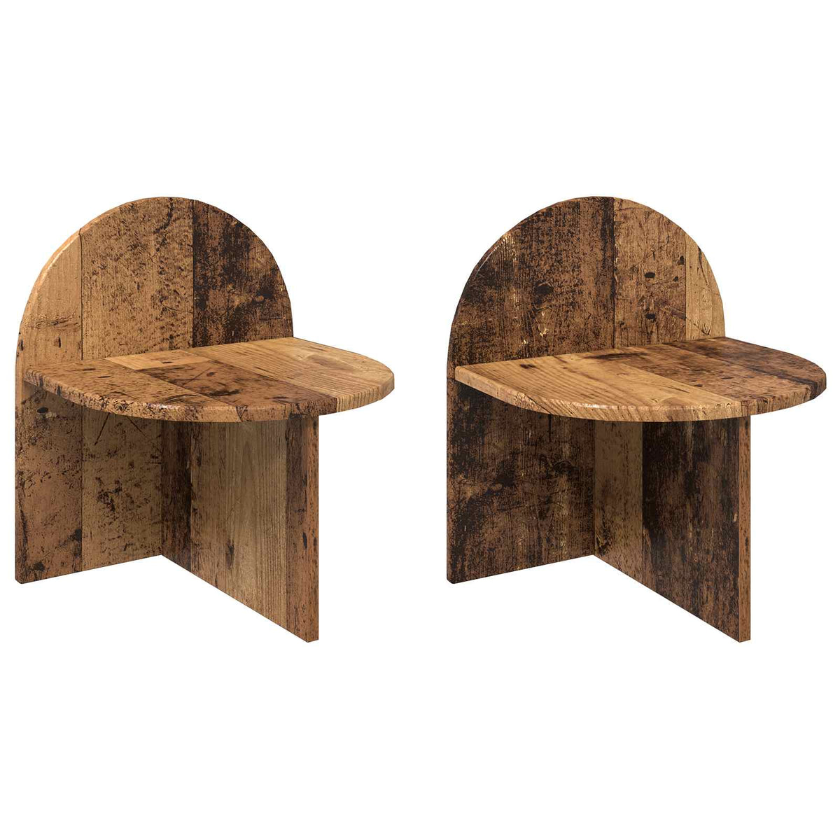 Sengebord 2 stk. Gammelt træ 40 x 35,5 x 45,5 cm