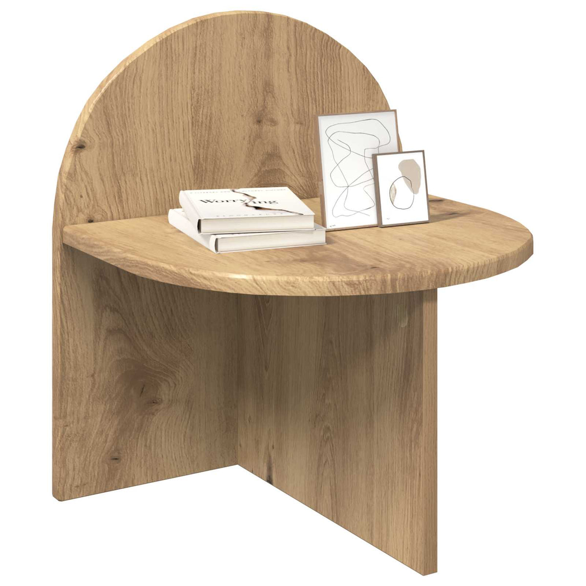 Sengebord 2 stk. Artisan-eg 40 x 35,5 x 45,5 cm Konstrueret træ