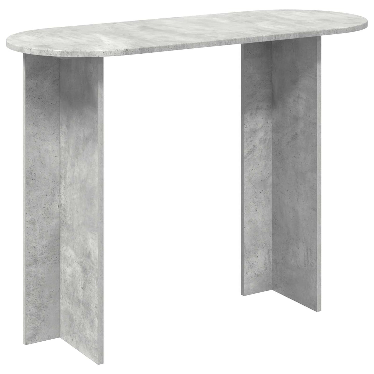 Konsolbord Betongrå 100 x 39,5 x 75 cm Konstrueret træ