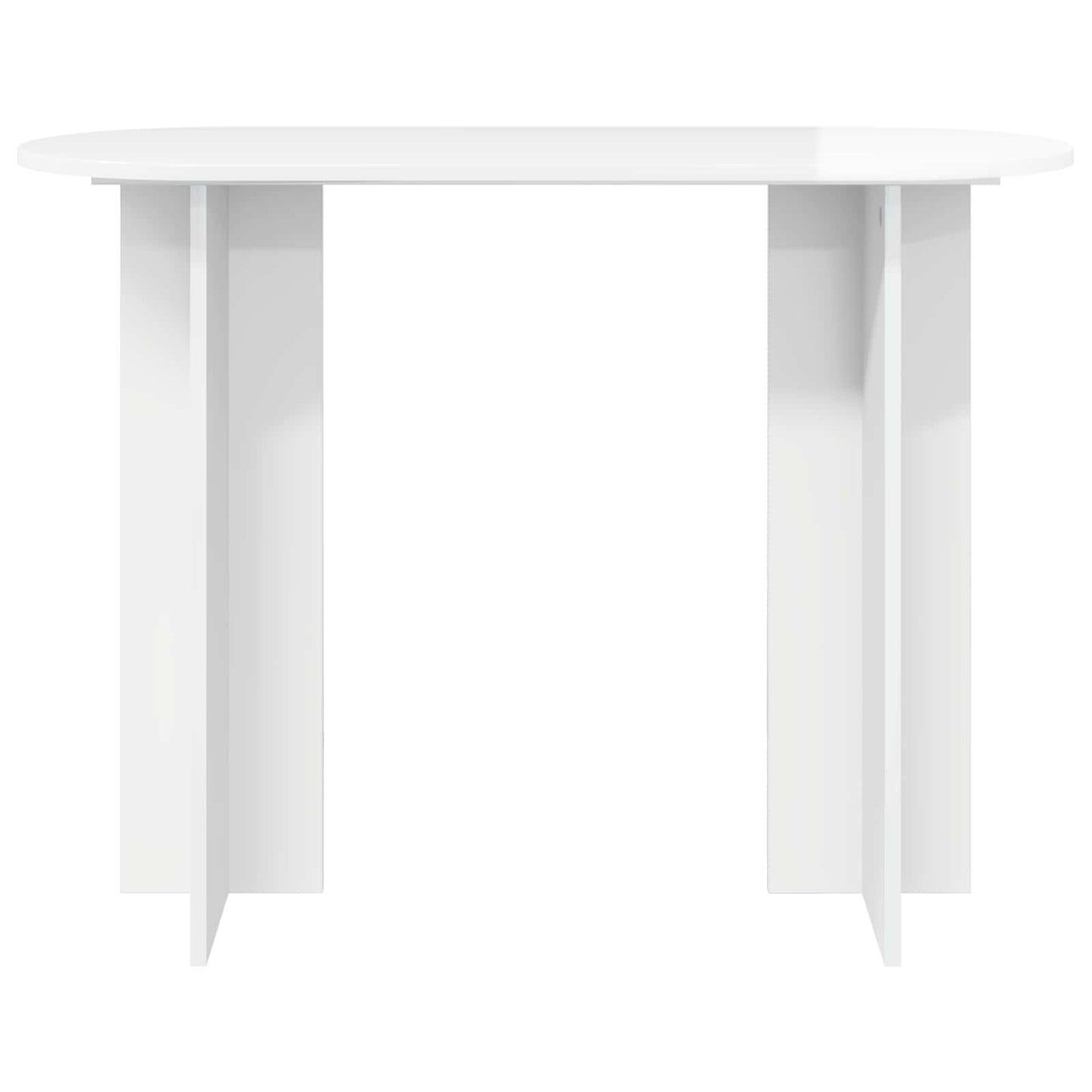 Konsolbord Hvid højglans 100 x 39,5 x 75 cm Konstrueret træ
