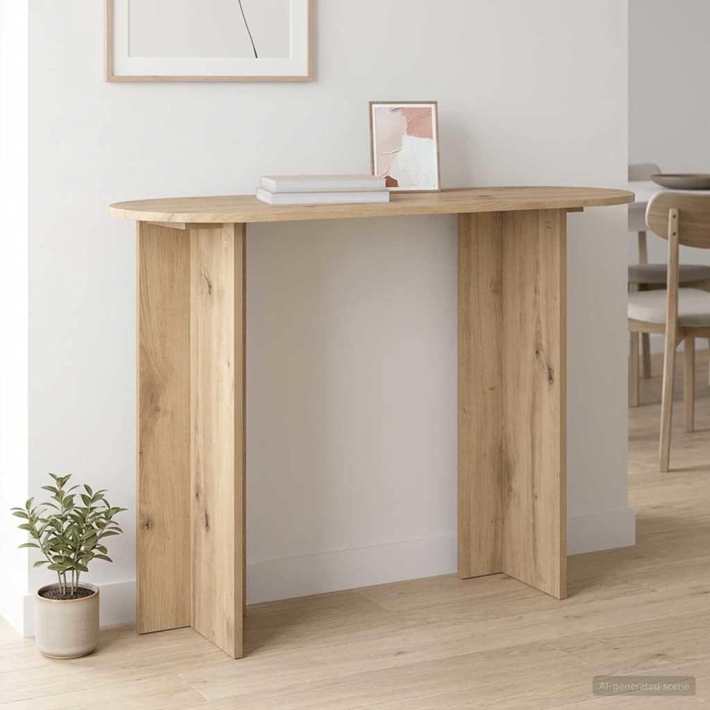Konsolbord Artisan-eg 100 x 39,5 x 75 cm Konstrueret træ