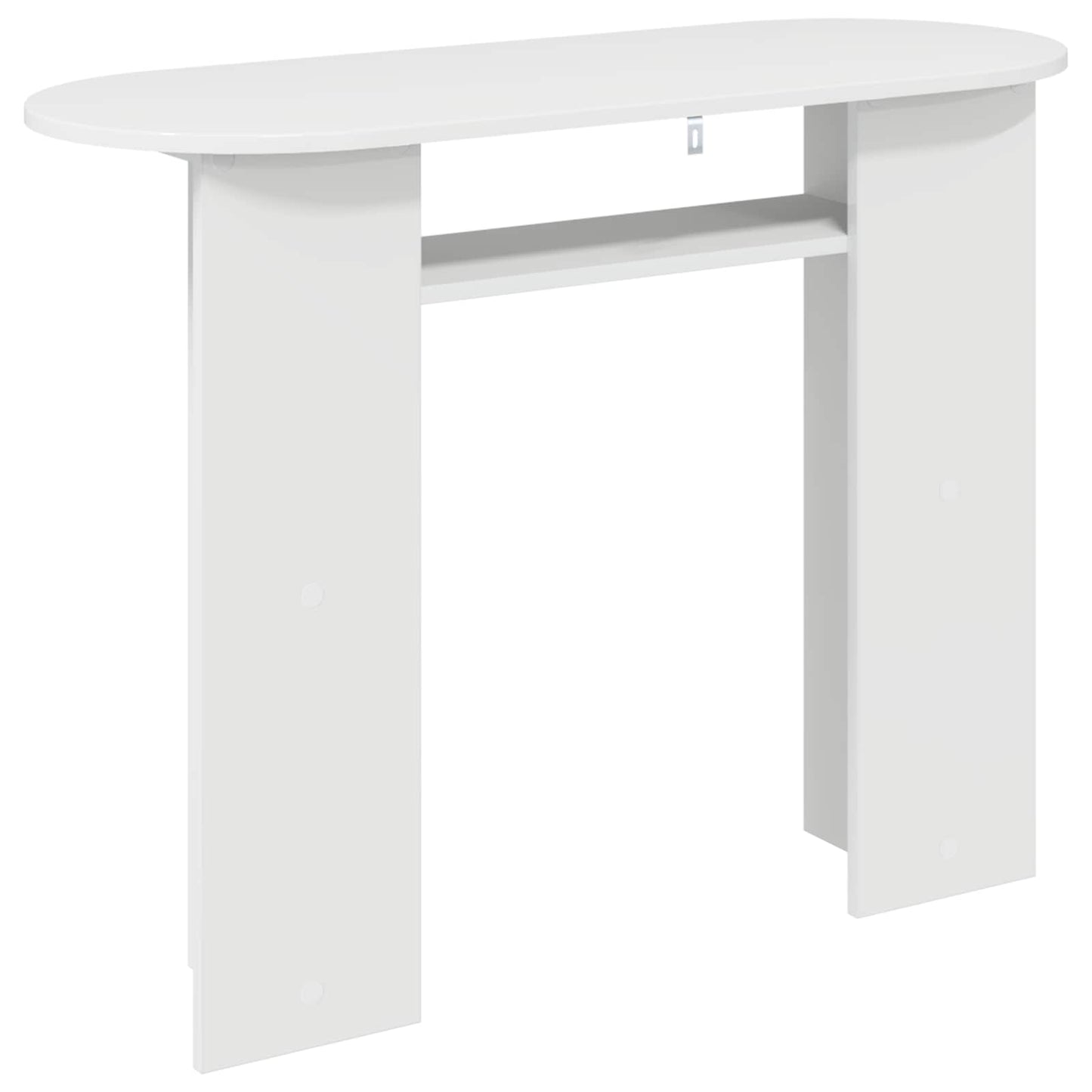 Konsolbord Hvid højglans 100 x 39,5 x 75 cm Konstrueret træ