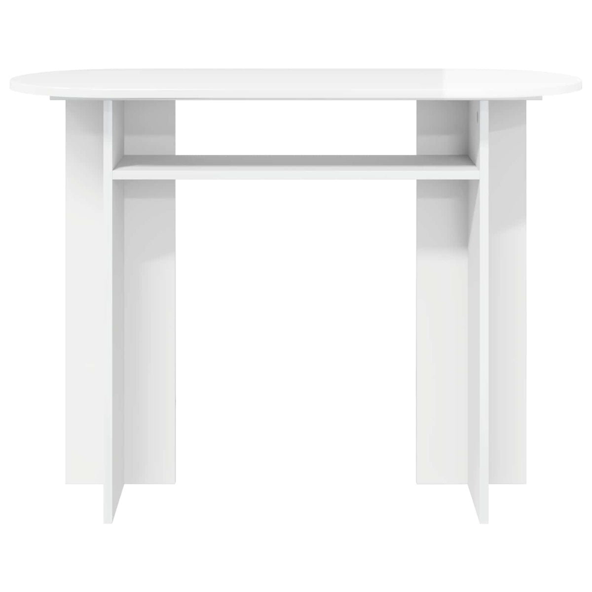 Konsolbord Hvid højglans 100 x 39,5 x 75 cm Konstrueret træ