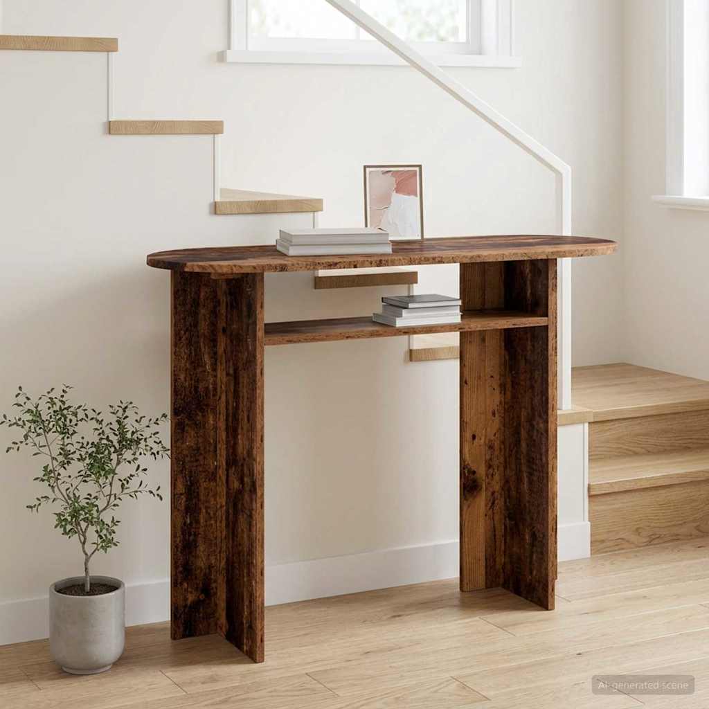 Konsolbord Gammelt træ 100 x 39,5 x 75 cm Konstrueret træ
