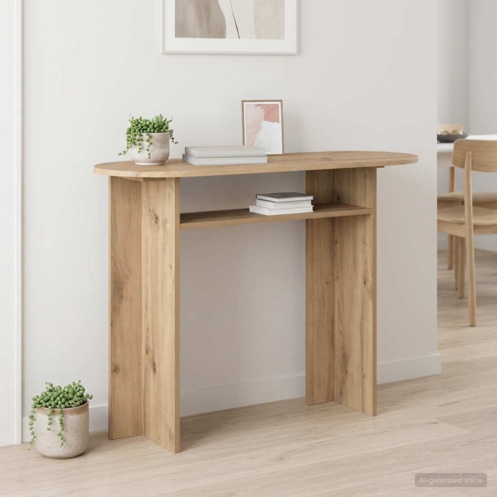 Konsolbord Artisan-eg 100 x 39,5 x 75 cm Konstrueret træ