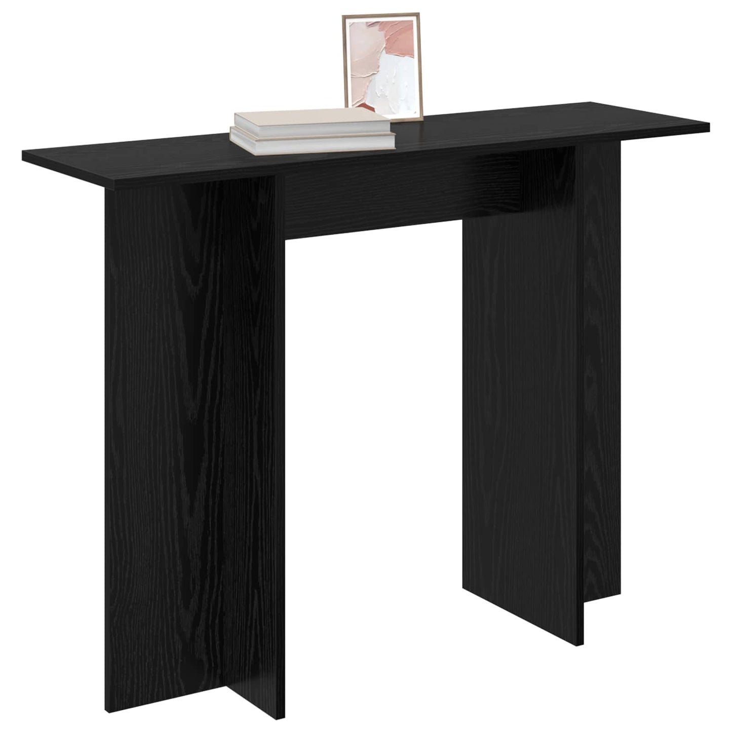 Konsolbord Sort eg 100 x 30 x 75 cm Konstrueret træ