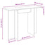 Konsolbord Sonoma-eg 100 x 30 x 75 cm Konstrueret træ