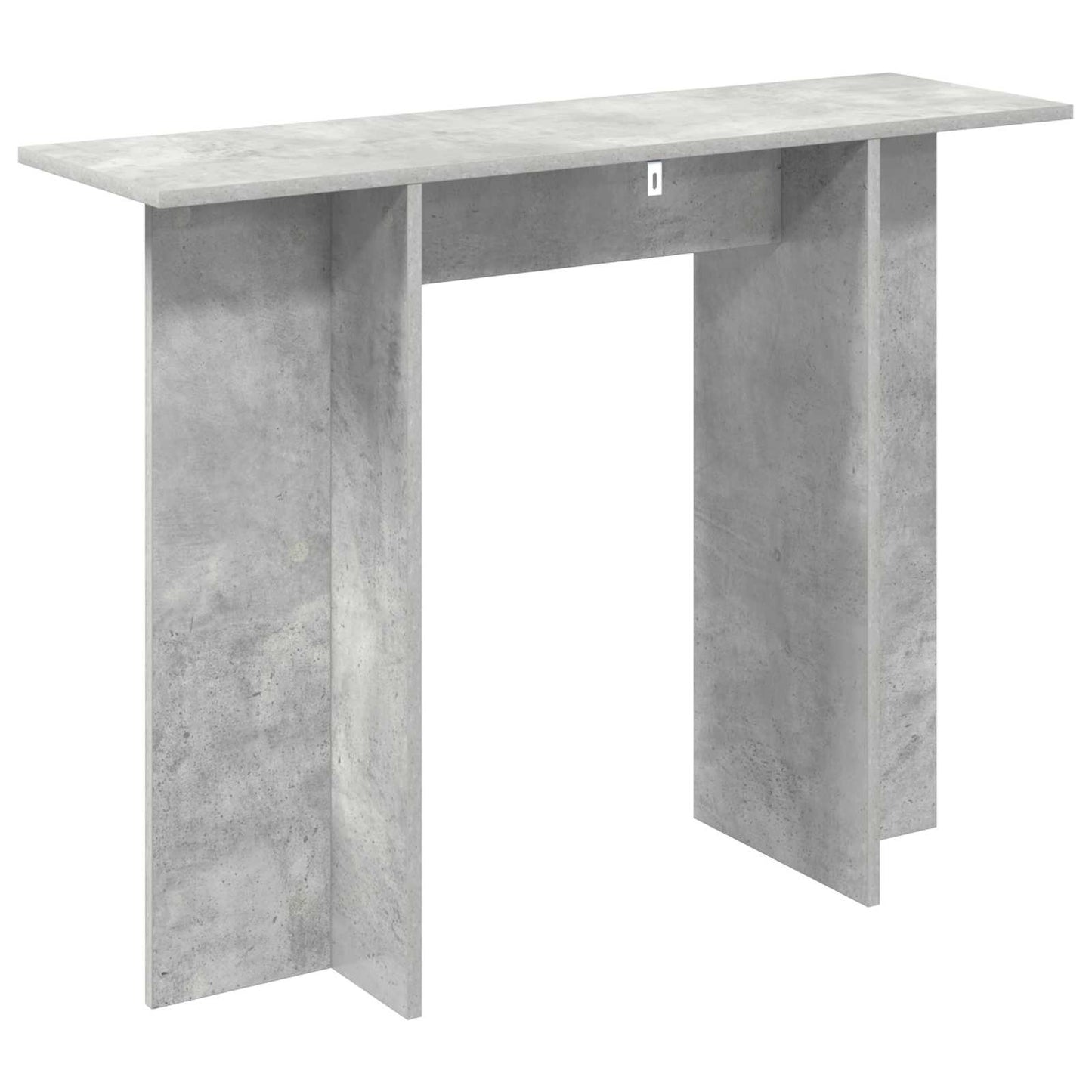 Konsolbord Betongrå 100 x 30 x 75 cm Konstrueret træ