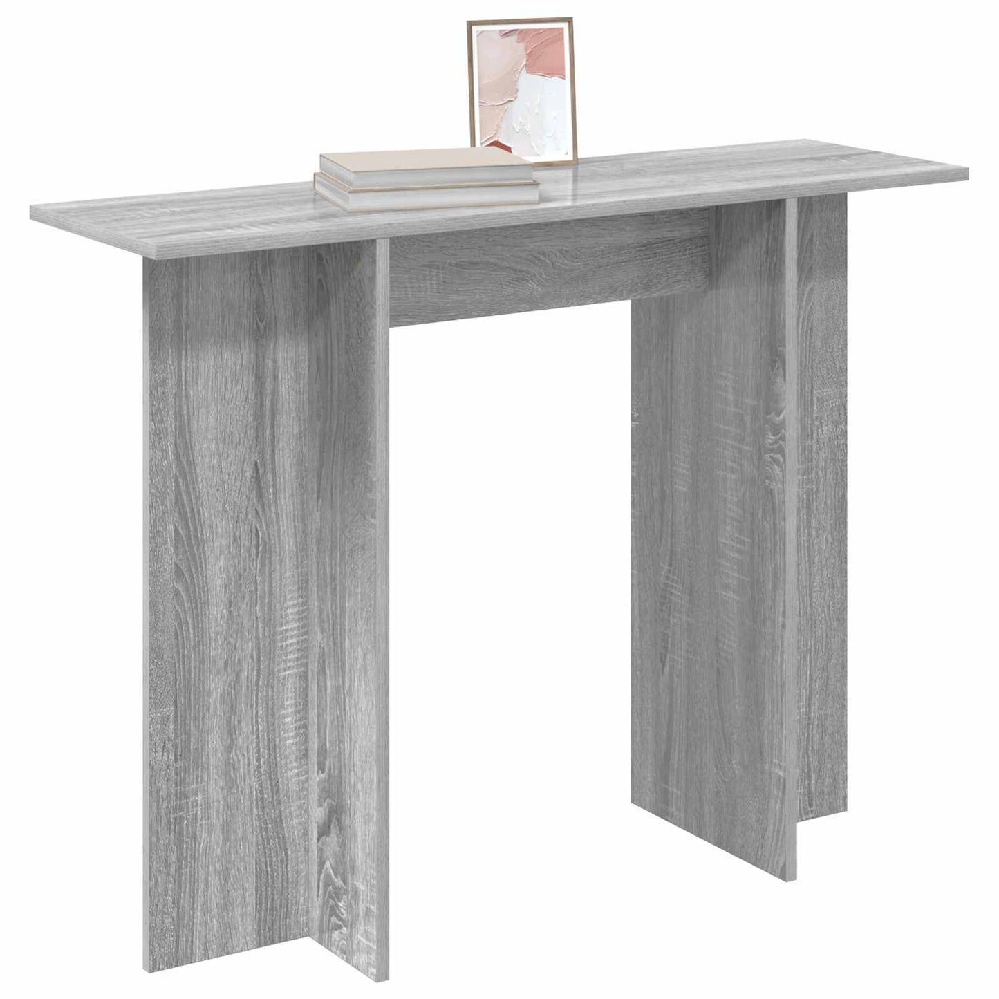Konsolbord Grå sonoma-eg 100 x 30 x 75 cm Konstrueret træ