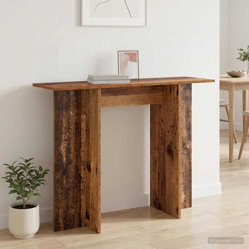 Konsolbord Gammelt træ 100 x 30 x 75 cm Konstrueret træ