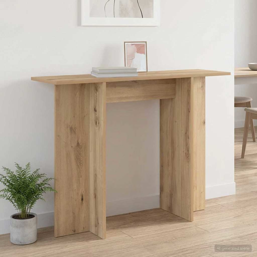 Konsolbord Artisan-eg 100 x 30 x 75 cm Konstrueret træ