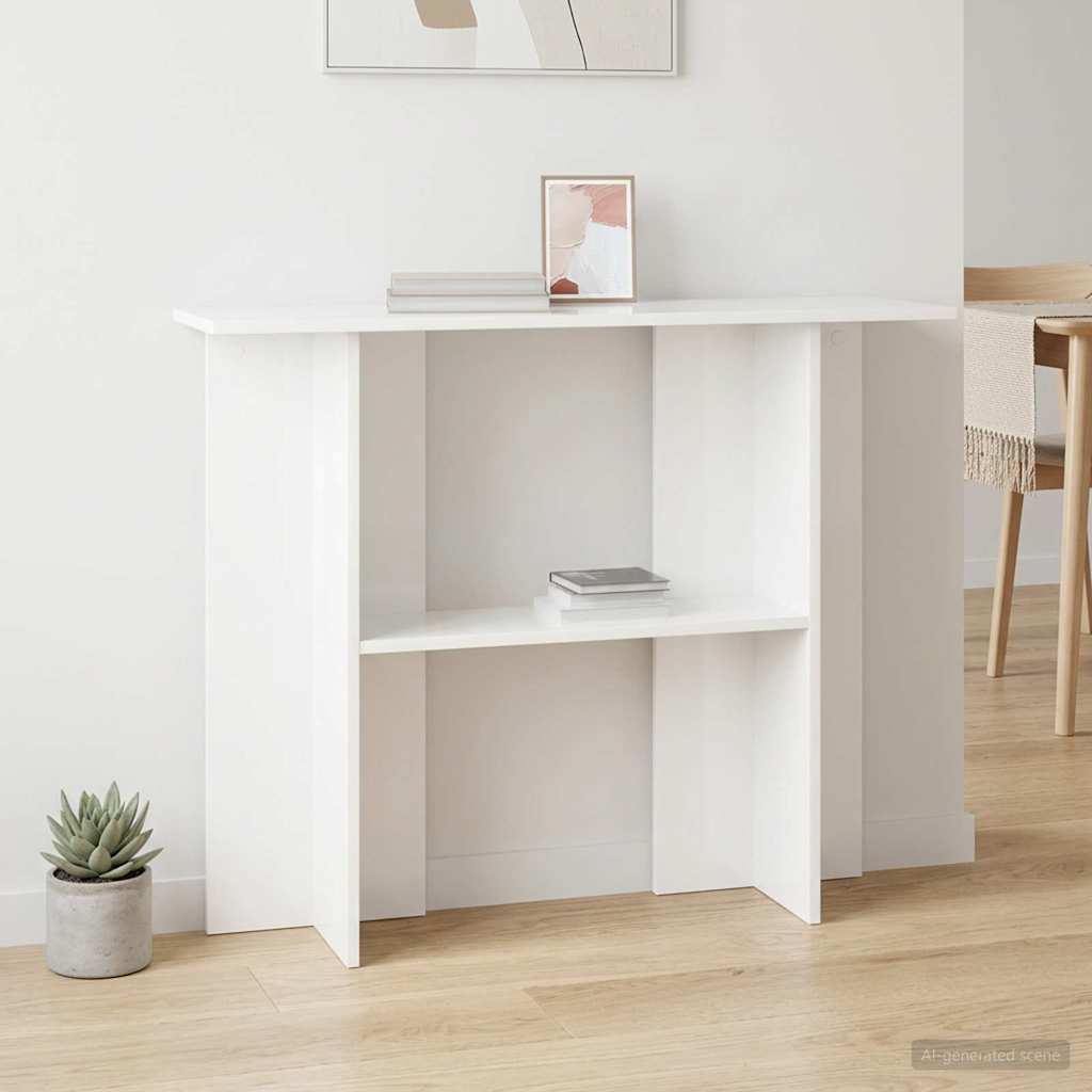Konsolbord Hvid 100 x 30 x 75 cm Konstrueret træ