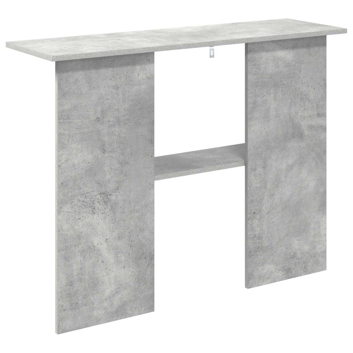 Konsolbord Betongrå 100 x 30 x 75 cm Konstrueret træ