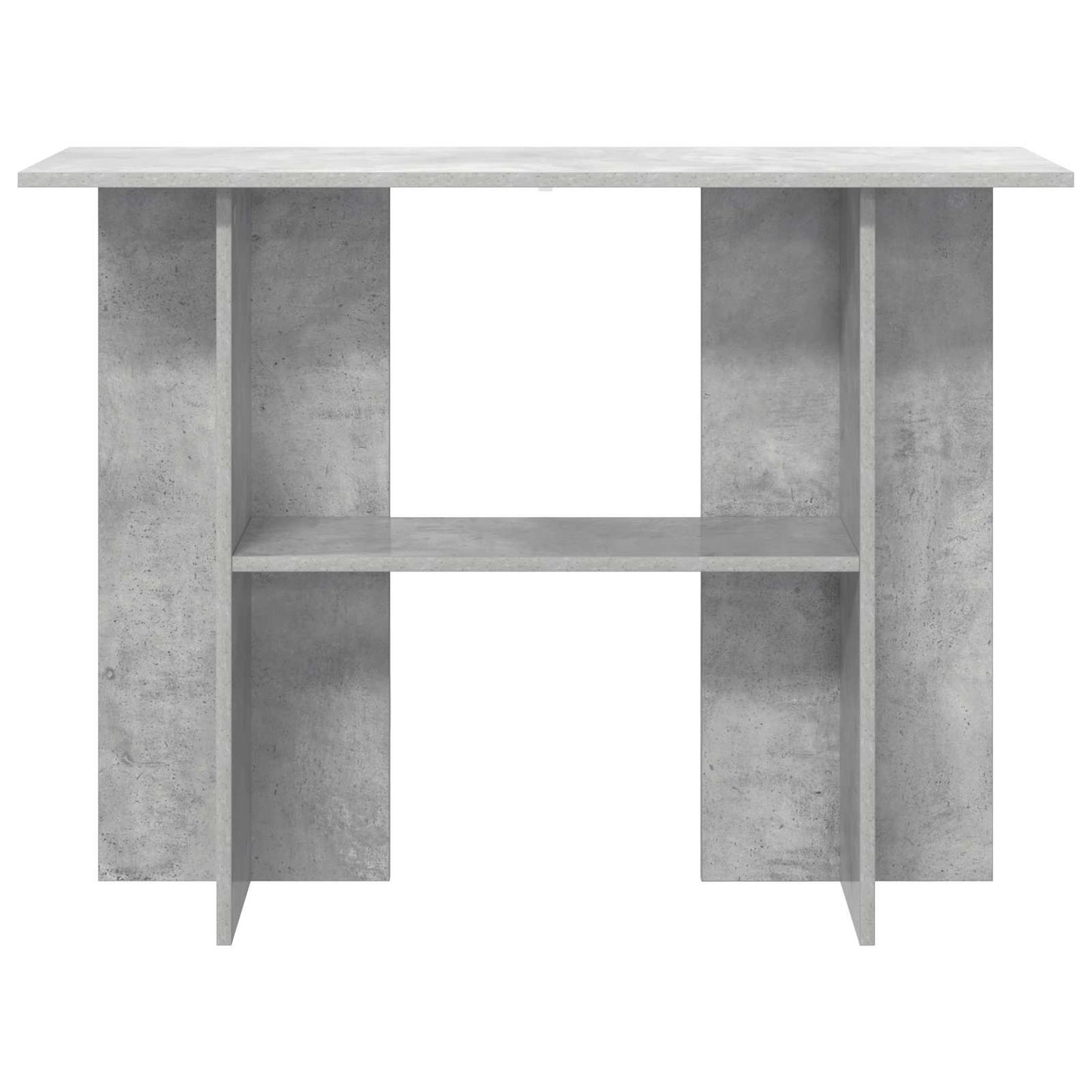 Konsolbord Betongrå 100 x 30 x 75 cm Konstrueret træ