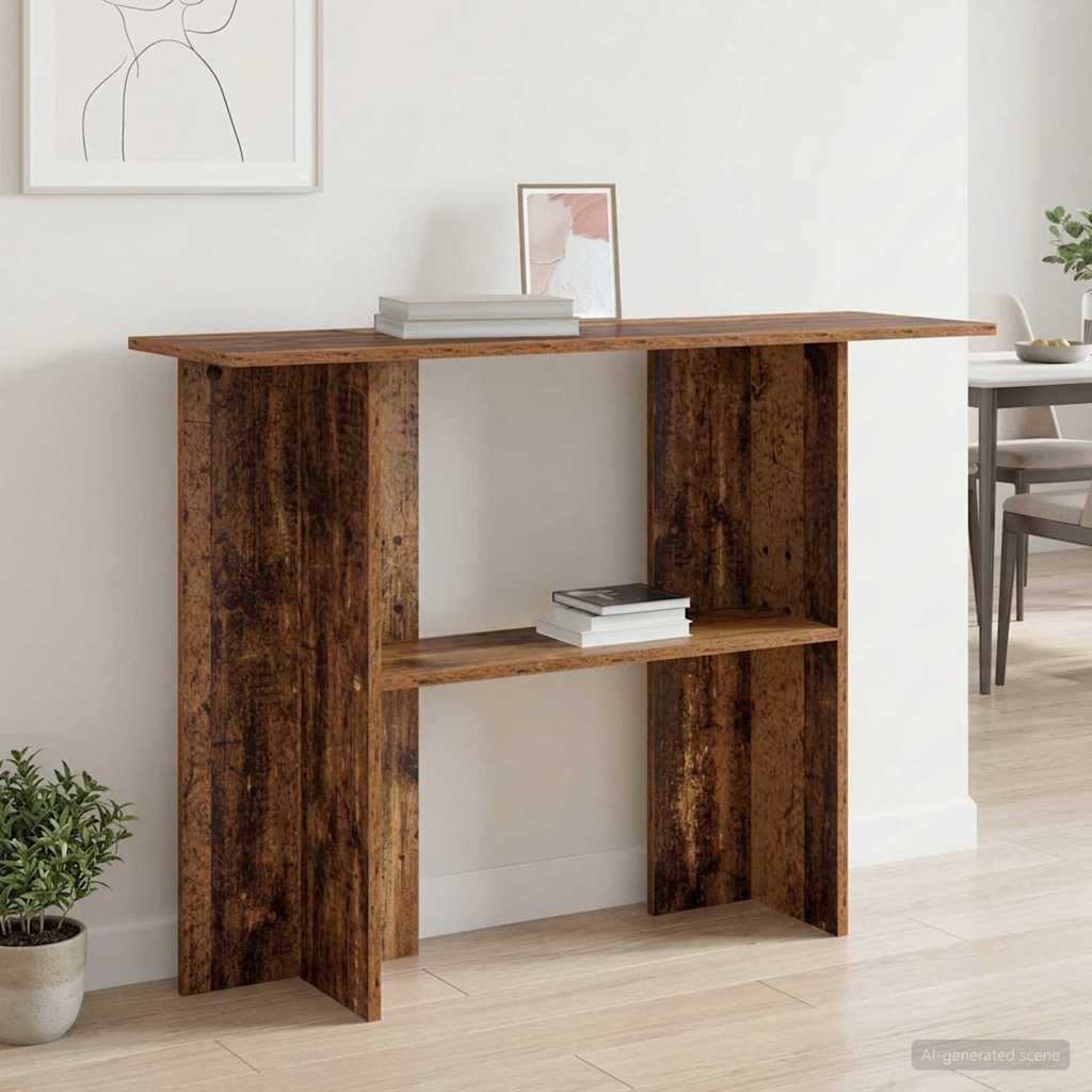 Konsolbord Gammelt træ 100 x 30 x 75 cm Konstrueret træ
