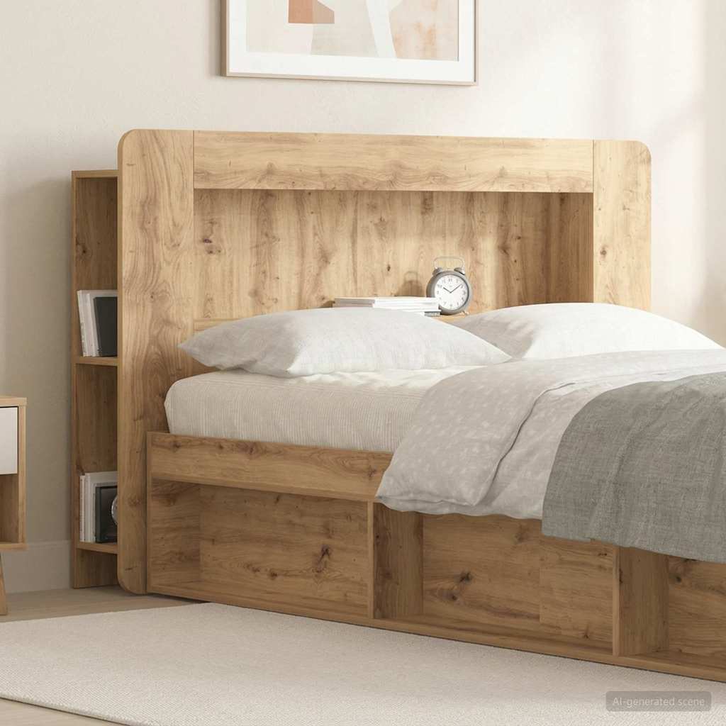 Hovedgærde Skab Artisan-eg 120 cm Konstrueret træ