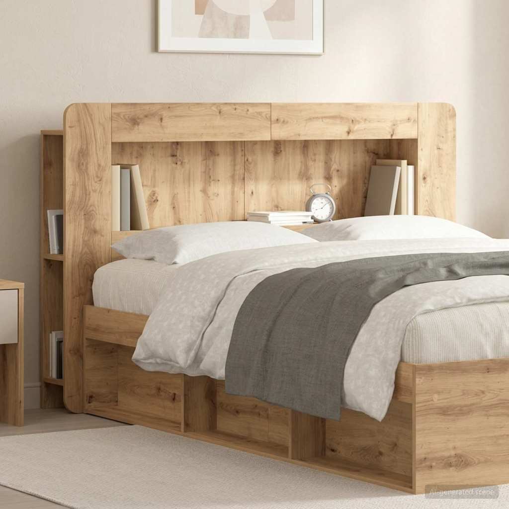 Hovedgærde Skab Artisan-eg 140 cm Konstrueret træ